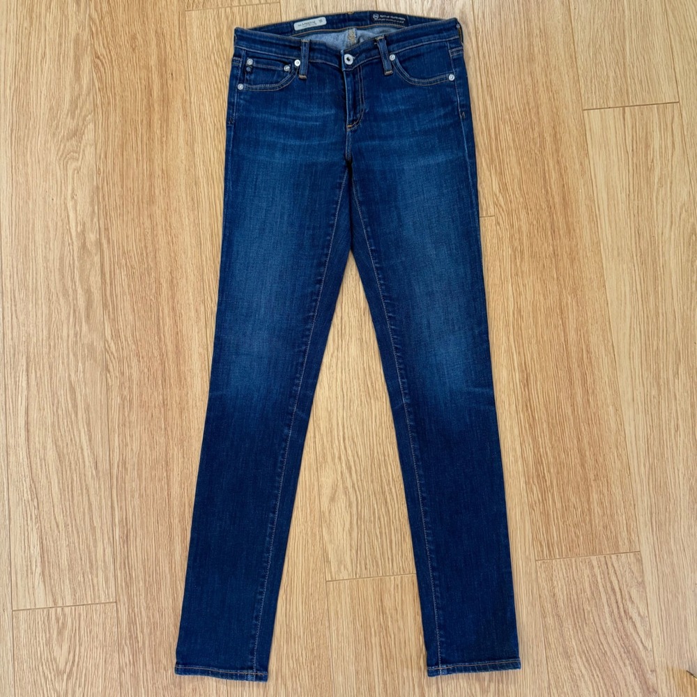 AG Adriano Goldschmied The Legging Super Skinny 28 Blue Excellent Jeans HOT! - Picture 7 of 14